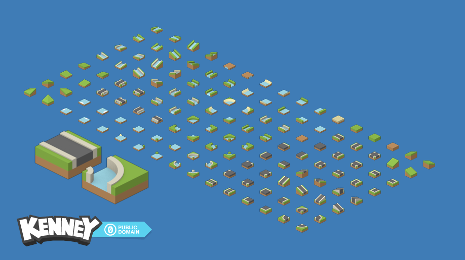 Isometric Background and Asset Examples на доске Level 1